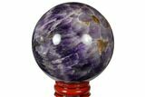 Polished Chevron Amethyst Sphere #124507-1